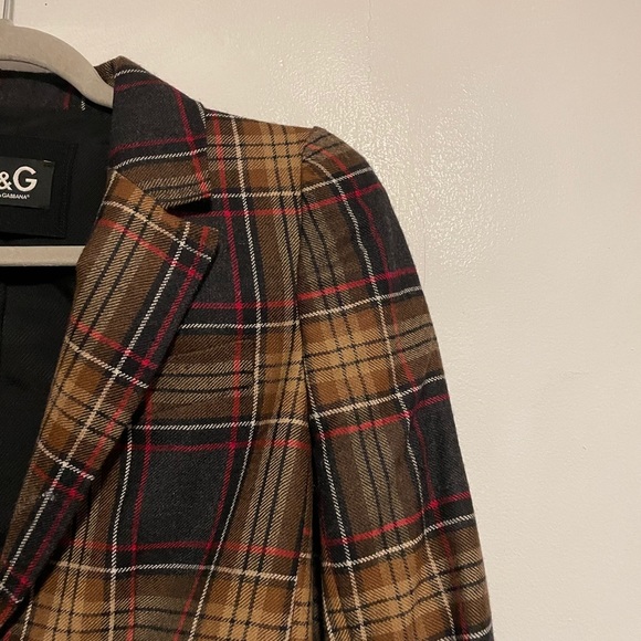 XXXX SOLD XXXX Dolce & Gabbana Wool Plaid Blazer - Picture 6 of 12